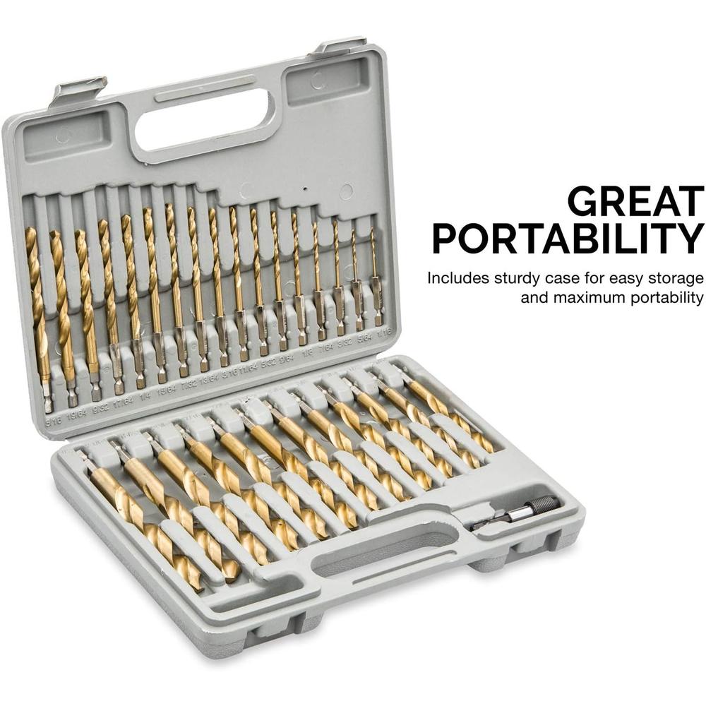 PATIKIL 2mm Hex Shank Drill Bit, M2 High-Speed Steel Bits Quick Change Design for Impact Driver 135° Gold Finish for Stainless Steel Hard Metal - 6 Pack PATIKIL 2mm Hex Shank Drill Bit, M2 High-Speed Steel Bits Quick Change Design for Impact Driver 135° Gold Finish for Stainless Steel Hard Metal - 6 Pack
