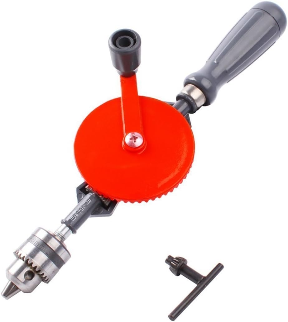WEICHUAN Hand Drill 3/8-Inch Capacity-Powerful and Speedy, Manual 3/8 inch Mini  Hand