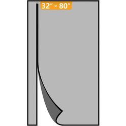 Yotache Reversible Left Right Side Opening Magnetic Screen Door Fits Door Size 32 x 80, Removable Fiberglass Mesh for Back Door, Actual