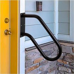 SDNBHT Handrail for Outdoor Steps 18.5' Safety Grab Bar for Stairs 304SS Wall Mounted Stair Railing U Shaped Handrail 1.25" Tube