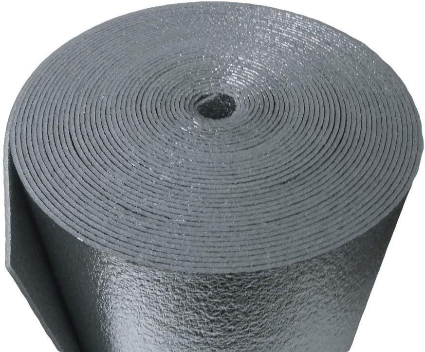 US Energy Products R-8 HVAC Duct Wrap Insulation Reflective 2 Sided Foam Core 2' x 50' (100 Sqft)