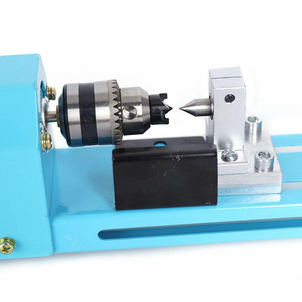 Generic Mini Lathe Bead Polishing Machine DC 12V-24V 150W, Woodworking Lathe DIY CNC Machining Grinding and Polishing Bead Drilling Rot