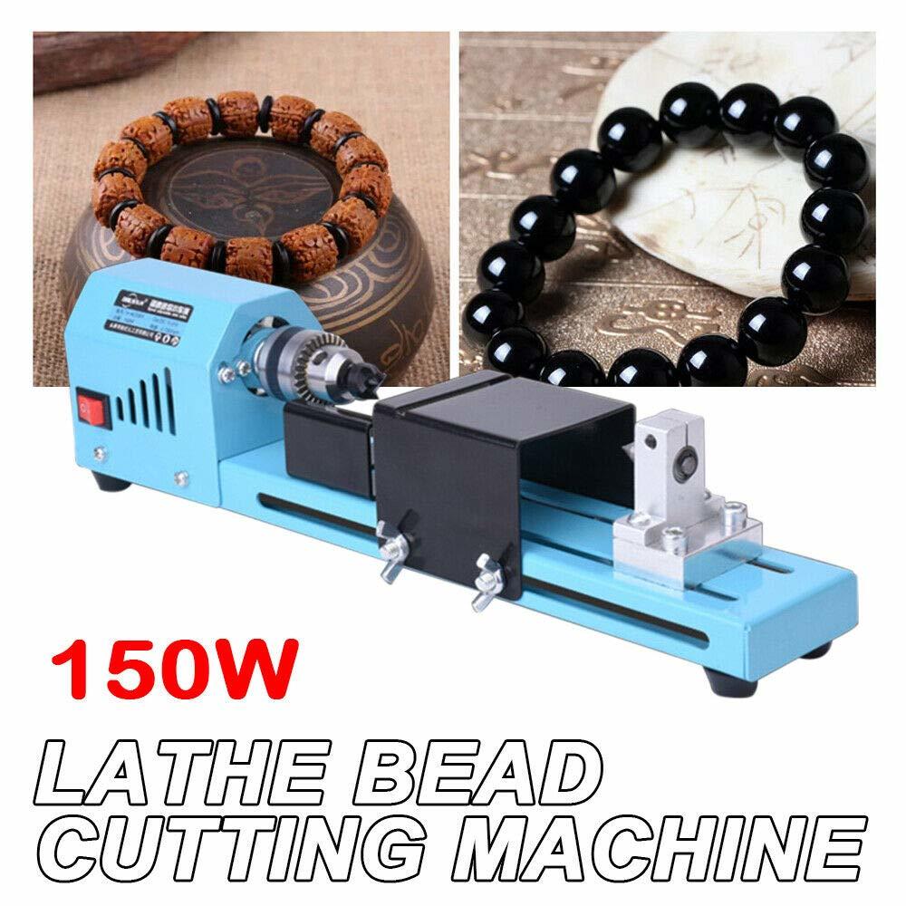 Generic Mini Lathe Bead Polishing Machine DC 12V-24V 150W, Woodworking Lathe DIY CNC Machining Grinding and Polishing Bead Drilling Rot