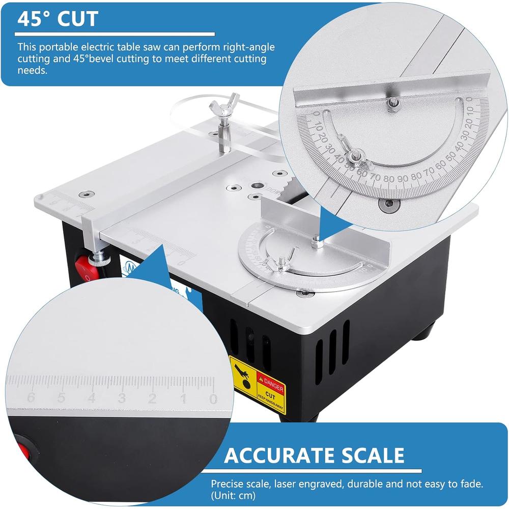 MXBAOHENG Mini Table Saw S3 Portable Precision Table Saws for Crafts ...