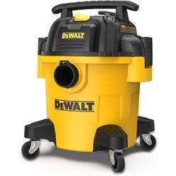 DeWalt DXV05P 5Gallon Poly Wet/Dry, 4 Peak HP Shop Vacuums, 5 Gallon, Yellow+Black