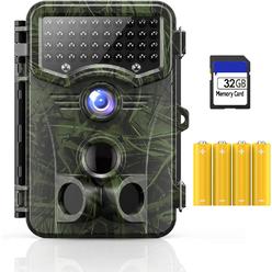 Vikeri 4K 32MP Trail Camera, Game Camera with Night Vision 0.1 Trigger Time Motion Activated 120&#194;&#176;Wide Camera Lens,