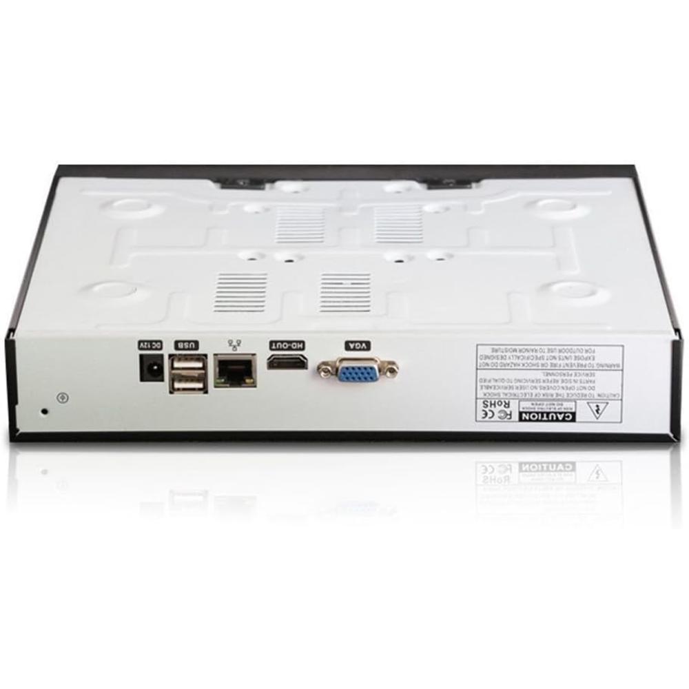 Sunba 10-Channel Face Recognition 5MP H.265/H.264 IP Network Camera Digital Video Recorder for Lite Series IP Cameras (NVR-F8010SE) -
