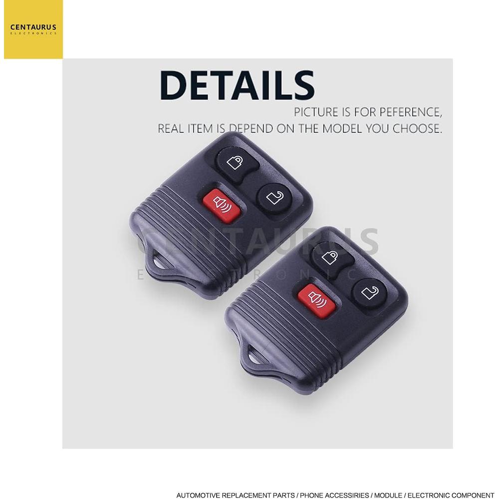 Generic CENTAURUS Car Key Fob (Set of 2) Keyless Entry Remote 3 Button Replacement for 1998-2016 F150 F250 F350 - CWTWB1U331, CWTWB1U21