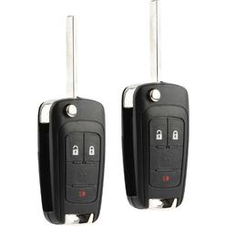 USARemote Car Key Fob Keyless Entry Remote Flip fits 2010-2017 Chevy Equinox, Sonic, Terrain (OHT01060512 3-btn), Set of 2