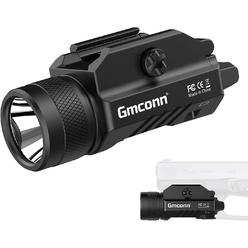 Gmconn 1200 Lumen Tactical Flashlight Pistol Light Rail Mounted LED Gun Light Strobe Weaponlight Compatible with Glock Pistol and Pica