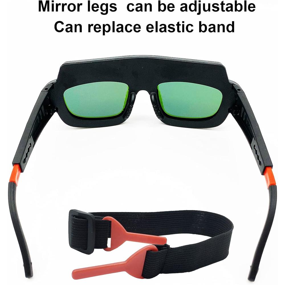 Generic Welding Glasses Auto Darkening,Solar Auto Darkening Welding Goggles Mask Helmet,Welder Goggle Eyes Safety Protective PC Lens Gl