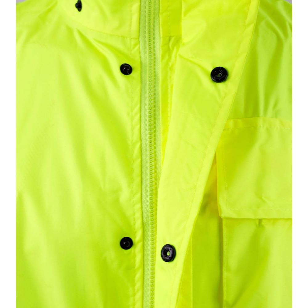 RK Industries Group, Inc. RK Safety Class 3 Rain suit, Jacket, Pants High Visibility Reflective Black Bottom RW-CLA3-LM11 (Extra Large, Lime)