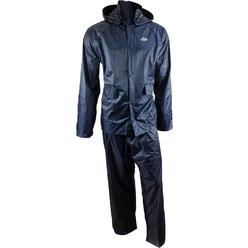 RK Industries Group, Inc. RK Safety Rain Wear RW-PP-NAV33 PVC Polyester 3-Piece Rain Suit | Jacket, Hoodie, Pants (Navy, Small)