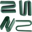 ITROLLE Wire Shelving S Hook 4pcs Green Paint Steel S Clips for Wire Shelf System