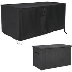 Jungda Outdoor Storage Box Cover for Keter XXL 230 Gallon Plastic Deck Storage Container Box,Waterproof Patio Storage Box Cover - 58 x