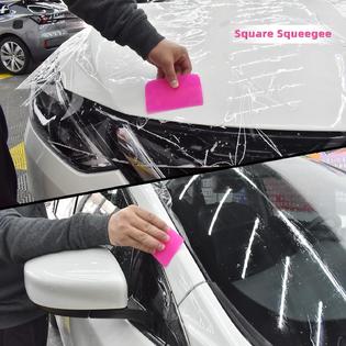 REEVAA 4Pcs PPF Squeegee Kit, Rubber Squeegee Window Tint Squeegee,  Anti-Scratch TPU Squeegee, Window Tint