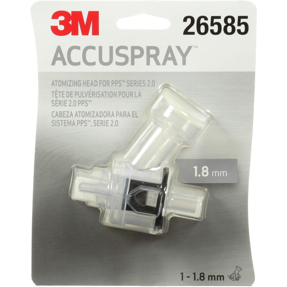 3M Accuspray Paint Spray Gun Nozzle Refills for PPS 2.0, 26585, 1.8 mm,&#194;&#160;Clear, Use with PPS 2.0 Spray Gun Syste
