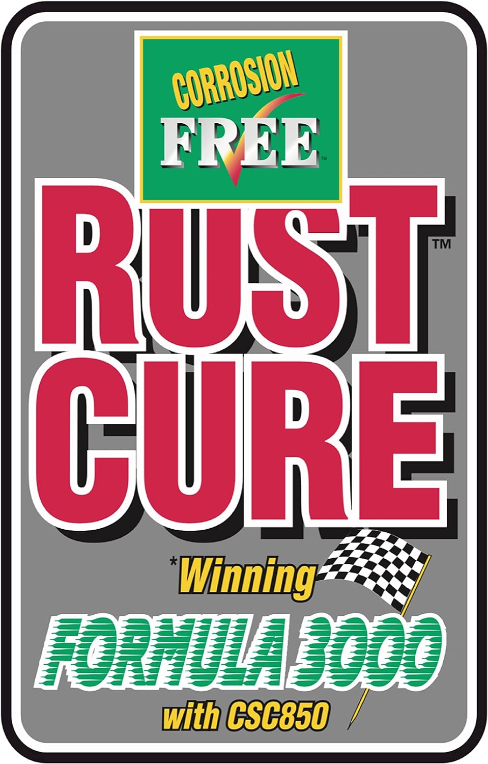 Corrosion Free Rust Cure Formula 3000 1G/4L Jug, Great for Vehicles, Buses, Tractors, snowblowers, mowers, Rust Prevention, Rust Inhibitor, un