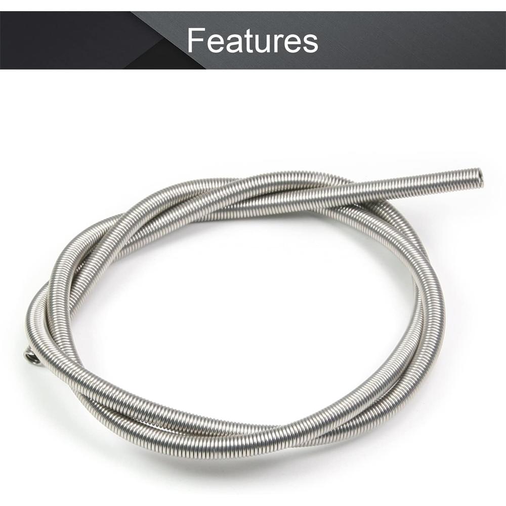 Fielect Heating Element Coil Wire 220V 2500W Resistance Wire Furnace Heater Wire Cr20Ni80 Silver Heat-resistant Wire Length 750mm,10Pcs