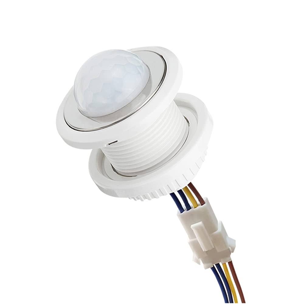 Generic Quentacy Mini Motion Sensor Light Switch 110-220V PIR Sensor Smart Detection Time Delay Adjustable Infrared Induction Detector