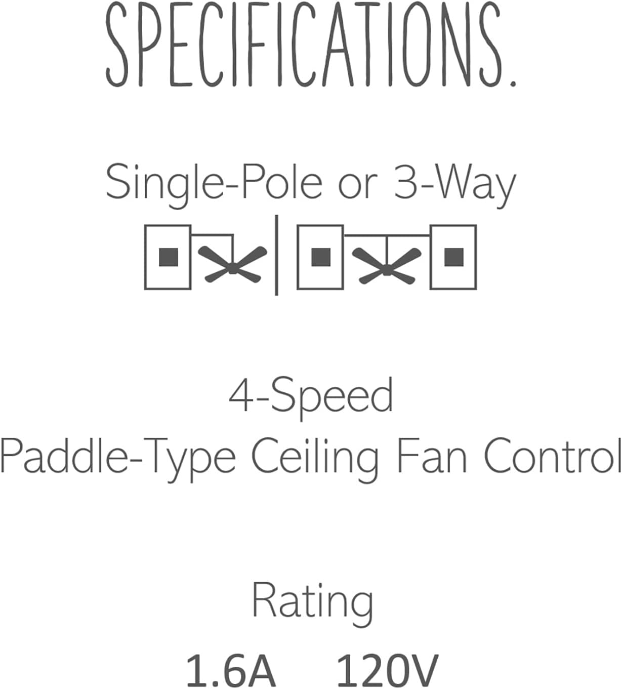 Legrand Paddle Fan Speed Control