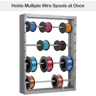 foriy Wire Spool Rack Heavy Duty Cold-Rolled Steel Wire Dispenser