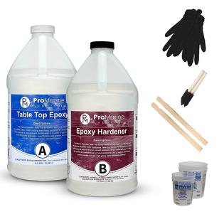 Generic Pro Marine Supplies Crystal Clear Table Top Epoxy Resin (1-Gallon  Kit)