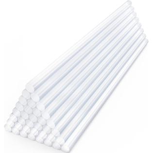 EnPoint Clear Hot Glue Sticks Small, 36 Pack 8 Long x 0.27 Dia Mini Hot  Melt Glue Sticks, Craft Glue Sticks for Fabric Woo