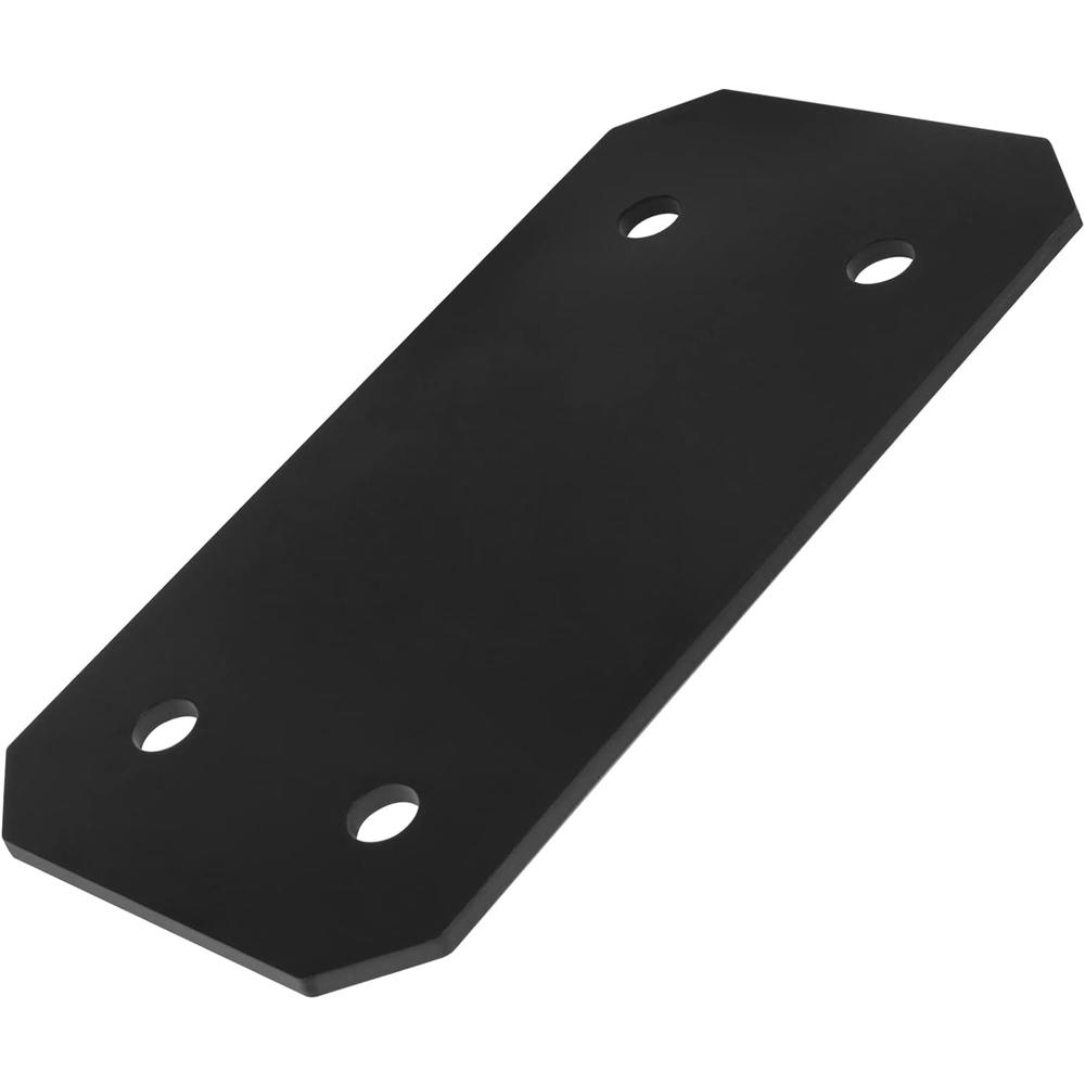 heneng 4 Pcs Flat Strong Strap Mending Plate Black 9&#194;&#190;" x 5" Straight Repair Tie Plates Mending Brace Heav