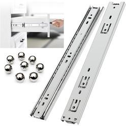 Foshan yenuo Hardware Co., Ltd YENUO 5 Pairs Full Extension Drawer Slides Side Mount 10 12 14 16 18 20 22 24 Inch Ball Bearing Metal Rails Track Guide Glides