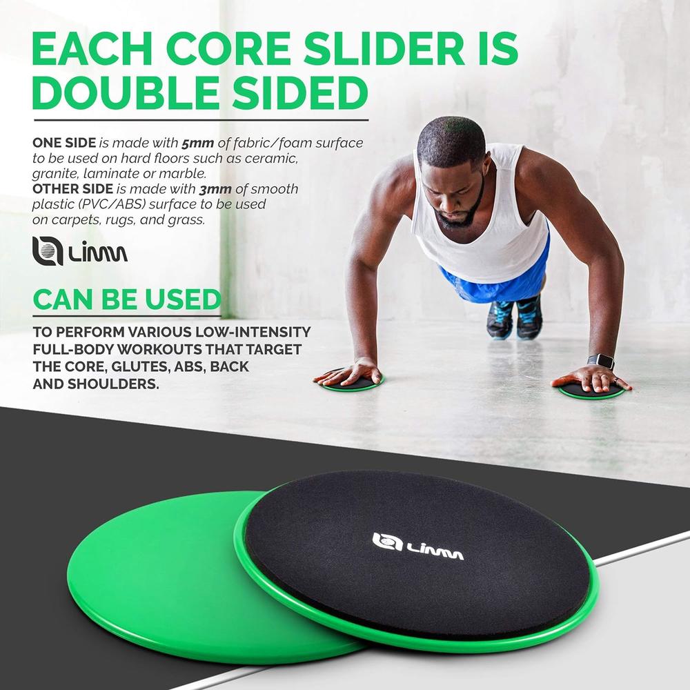 Limm Core Sliders for Working Out - Exercise Sliders Fitness
