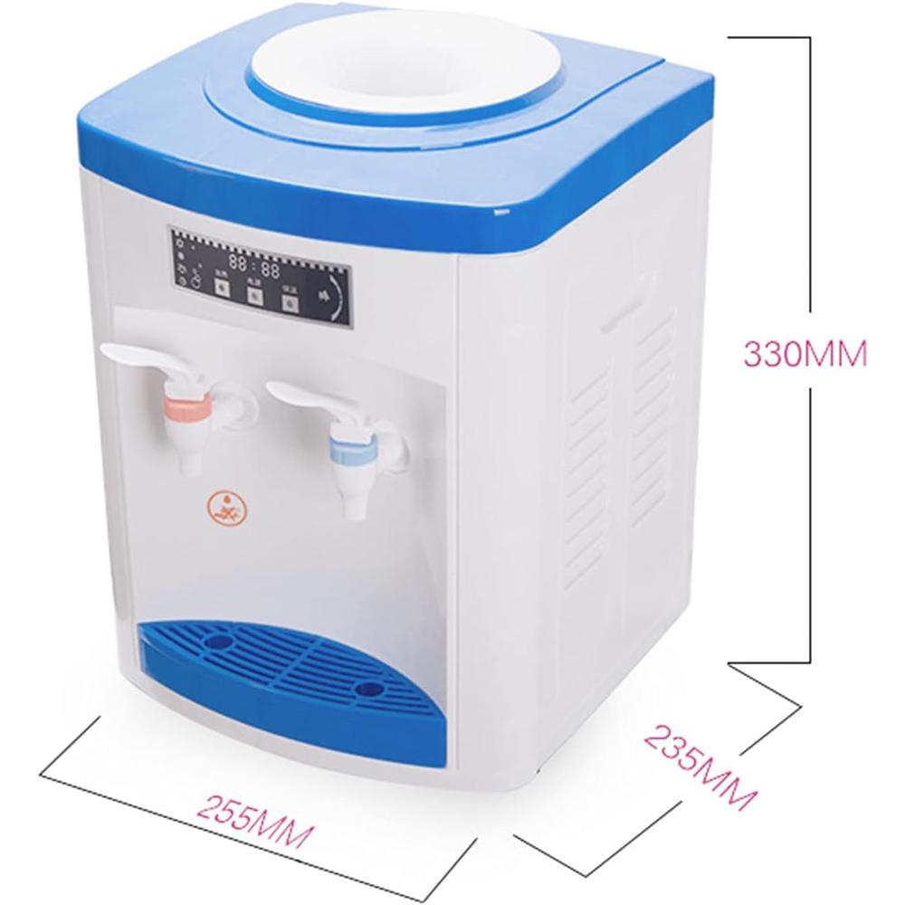 dnysysj Top Loading Countertop Water Cooler Dispenser,550W Electric Hot Cold Water Cooler Dispenser,5 Gallon PP Material Compact Mini D