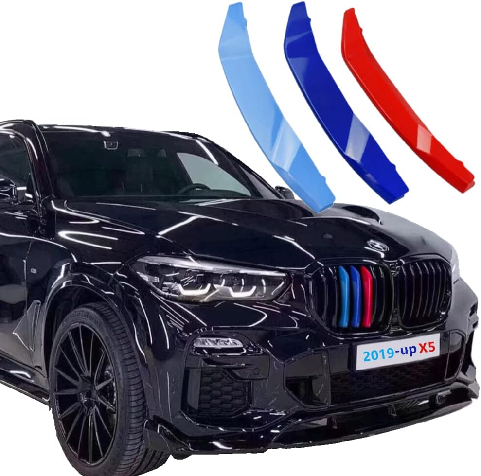VaisbyTown Automotive Grille Inserts for BMW X5 G05 2019-2022 7 Grilles,Front Grill Accessories M Color