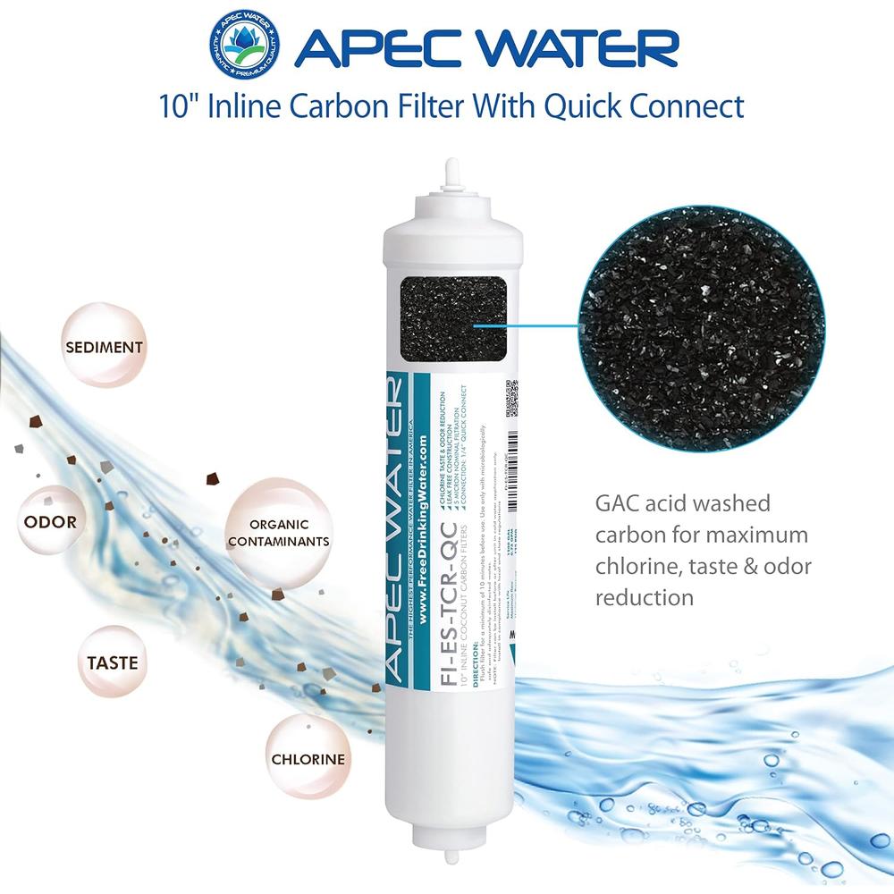 APEC Water Systems APEC FILTER-MAX-ESPH 75 GPD Complete Replacement Filter Set for ESSENCE Series Alkaline Reverse Osmosis Water Filter System