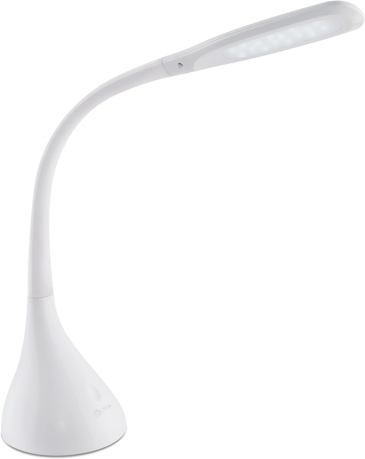 OttLite Creative Curves LED Desk Lamp with Adjustable Neck - Dimmable with 4 Brightness Settings