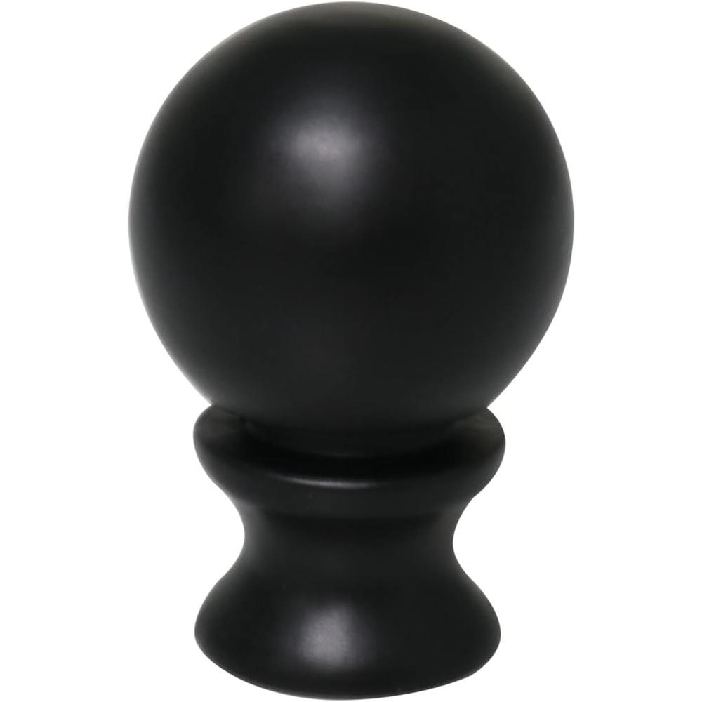 DGBRSM 1-1/2 Inch Lamp Finial Oil Rubbed Black Steel Ball Knob Lamp Shade Finial Lamp Shades Finials Cap Knob Lamp Decoration for Lamp