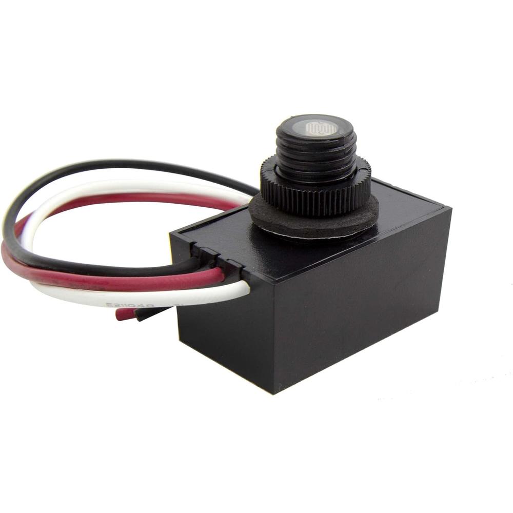 Solus SPC-688 120V Automatic Dusk to Dawn Photocell Photo Control Light Sensor Switch for Hardwire Outdoor Lamp Posts, Works with Mos