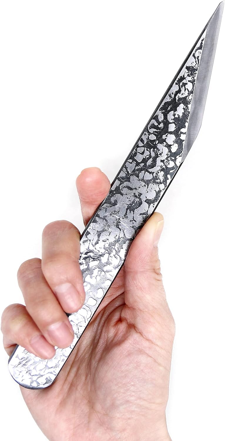 Kakuri Kiridashi Knife Right Hand 24mm, Professional Razor Sharp Hand  Forged Japanese Carbon Steel Blade Hammered