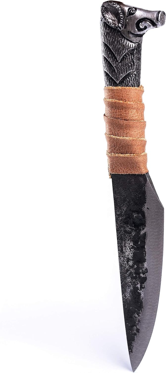 Generic Norse Tradesman Viking Knife With Boar's Head Hilt