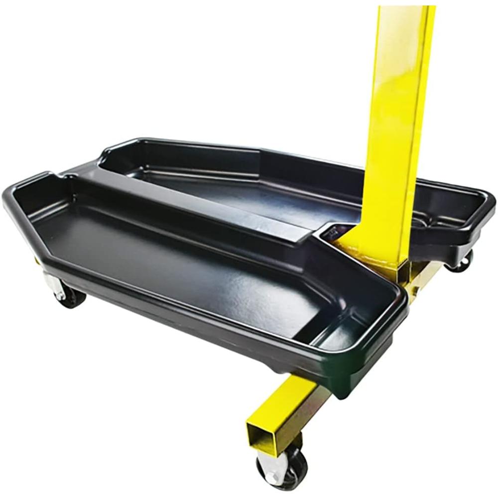 JEGS Engine Stand Drip Tray | Made In USA | Black Plastic Construction | Fits Most Upright Center Leg Engine Stands