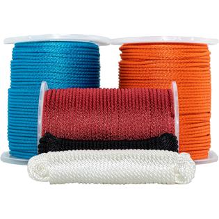 Generic Nylon Rope (1/4 inch) Solid Braid - SGT KNOTS - Multipurpose  Braided Utility Cord Line - High
