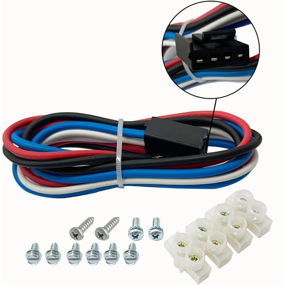 HRepair Brake Controller Compatible with Trailer + Wiring Harness Trailer Connector Replaces 90195
