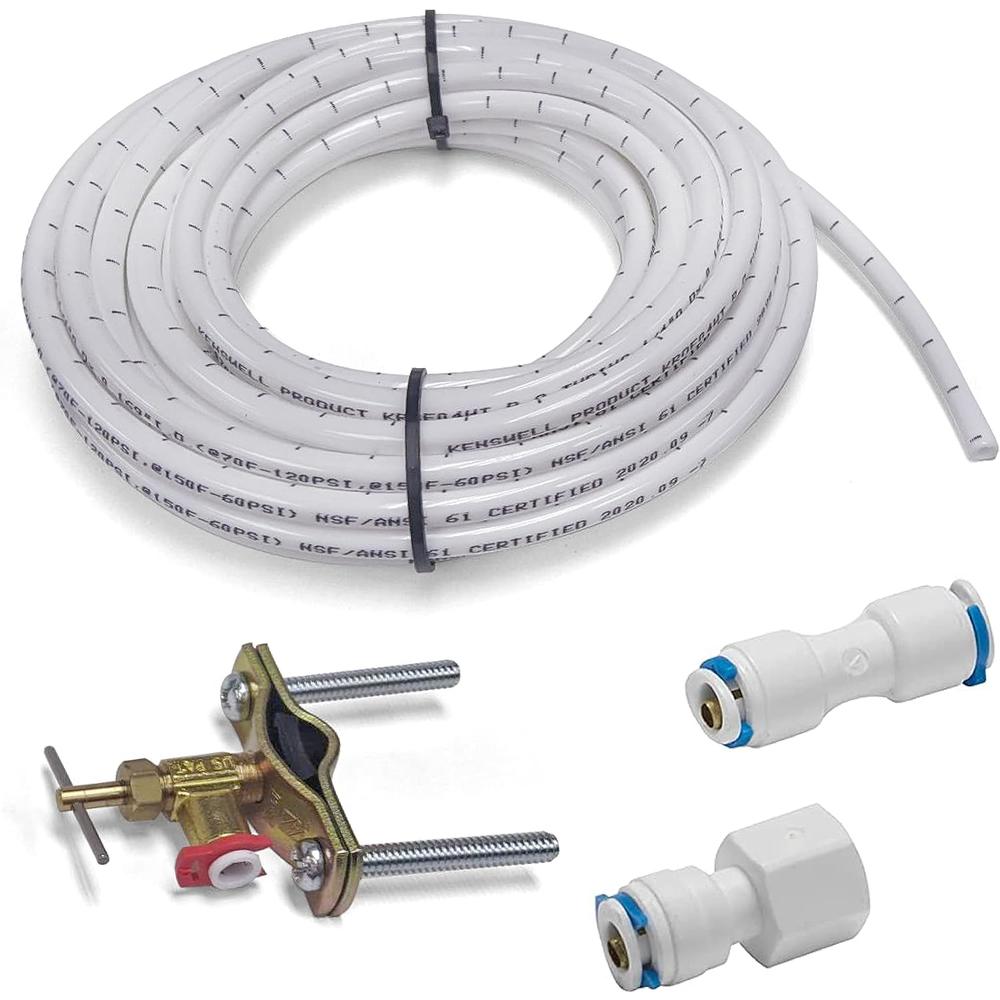 Homewerks 509 5100 Ice Maker and Humidifier Installation Kit 1/4-Inch x 25ft Flexible Hose for Potable Water Filter System, 1/4" x 2