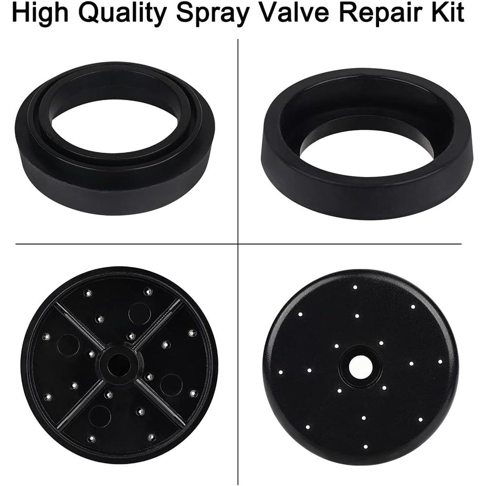 KOLLNIUN Spray Valve Repair Kit, 1.42 GPM Pre-rinse Spray Face and Spray Head Ring for All Commercial Faucet Sink Dish Sprayer Valve, Bu