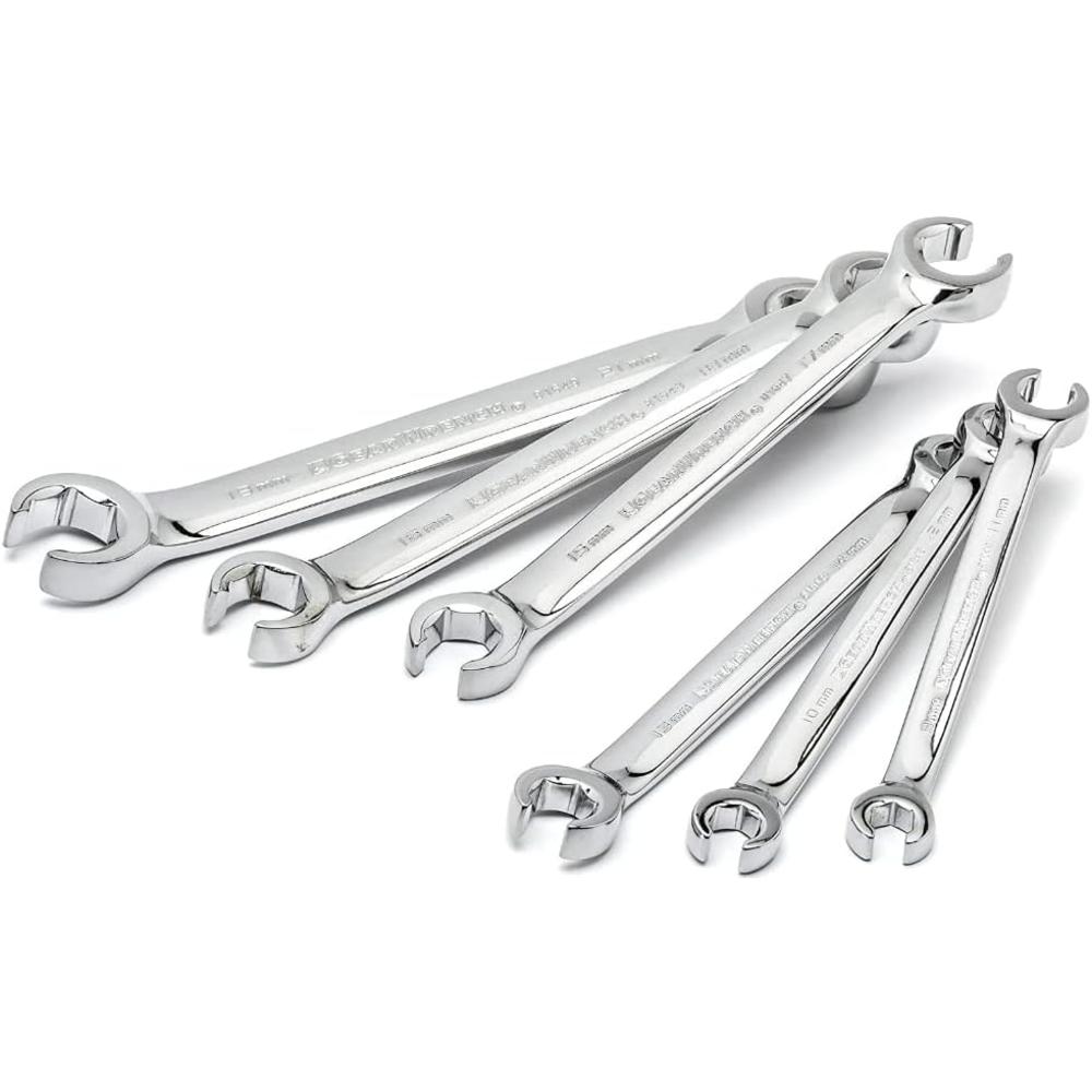 GEARWRENCH 6 Pc. Flare Nut Wrench Set, Metric - 81906