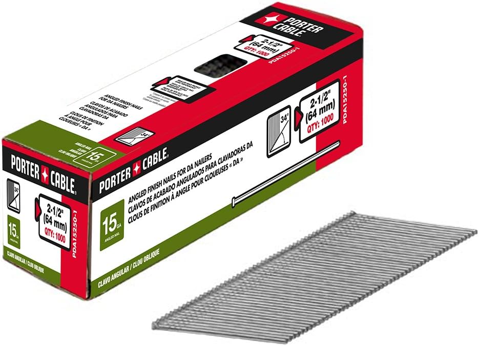 Photo 1 of Porter-Cable  2-1/2-Inch, 15 Gauge Finish Nails (1000-Pack)