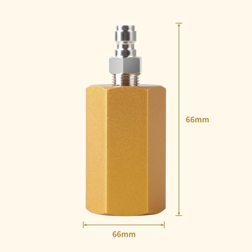 CPROSP CO2 Tank Adapter for Soda Stream Terra M18*1.5, Connect Large CO2 Cylinder to Soda Machine