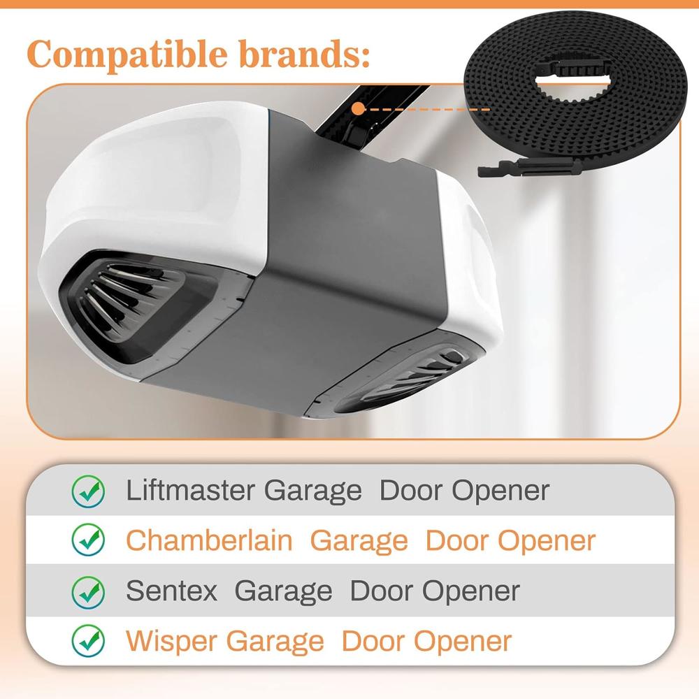 Generic 41A5250 Belt, 7FT Garage Door Opener Drive Belt Compatible with Chamberlain, liftmaster, sentex, whisperdoor Garage Openers