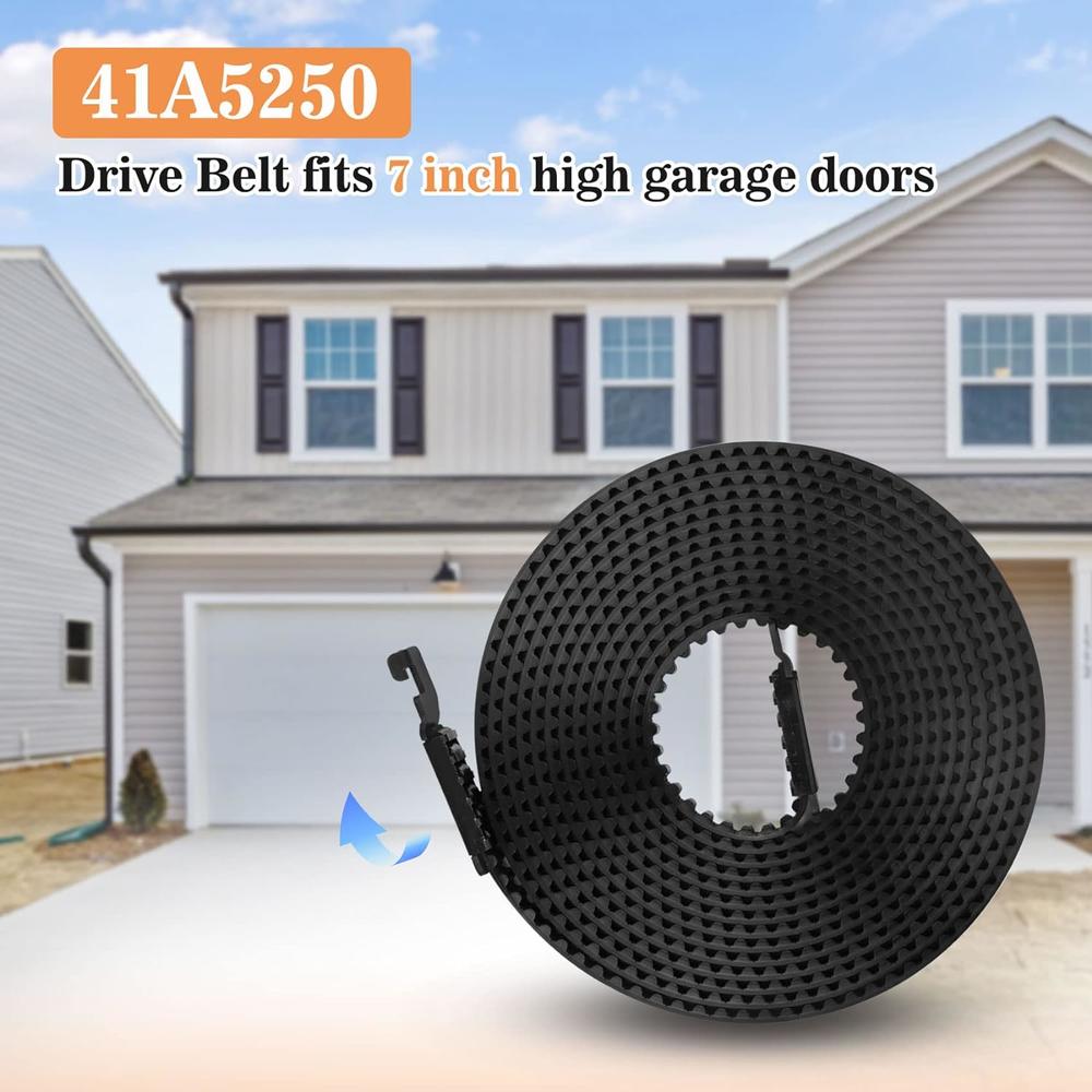 Generic 41A5250 Belt, 7FT Garage Door Opener Drive Belt Compatible with Chamberlain, liftmaster, sentex, whisperdoor Garage Openers