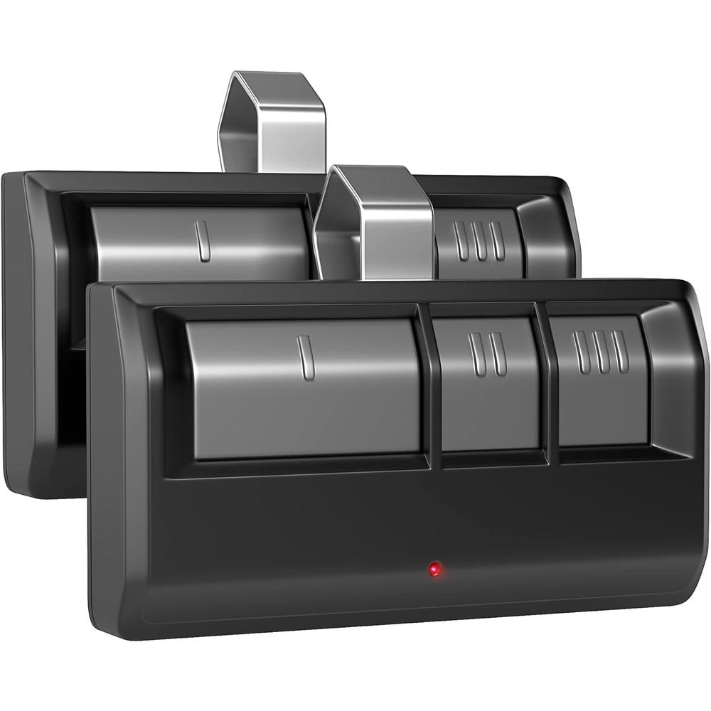Gonat Universal Garage Door Opener Remote with Visor Clip, for LiftMaster/Chamberlain/Craftsman Door Opener, Suitable for 5 Color Lea